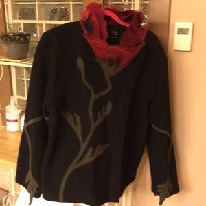 CoVelo boiled wool poppy jacket